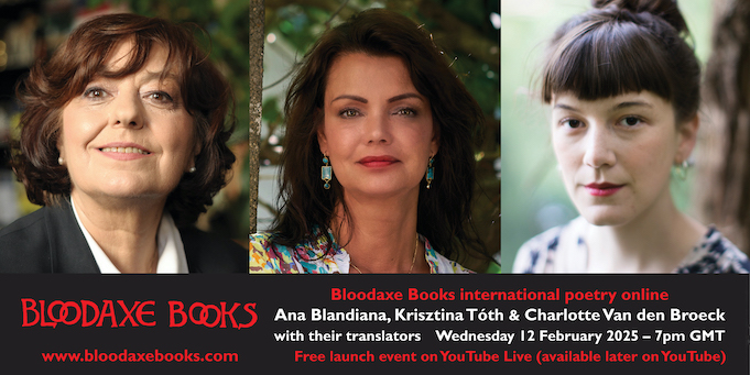 Launch reading by Ana Blandiana, Krisztina Tóth & Charlotte Van den Broeck with their translators