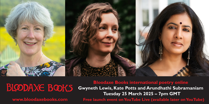 Launch reading by Gwyneth Lewis, Kate Potts & Arundhathi Subramaniam