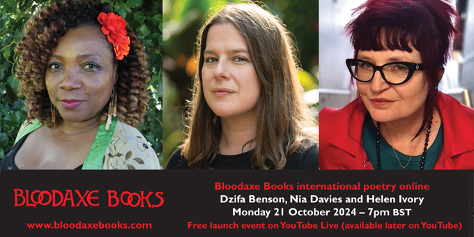 Launch reading by Dzifa Benson, Nia Davies and Helen Ivory