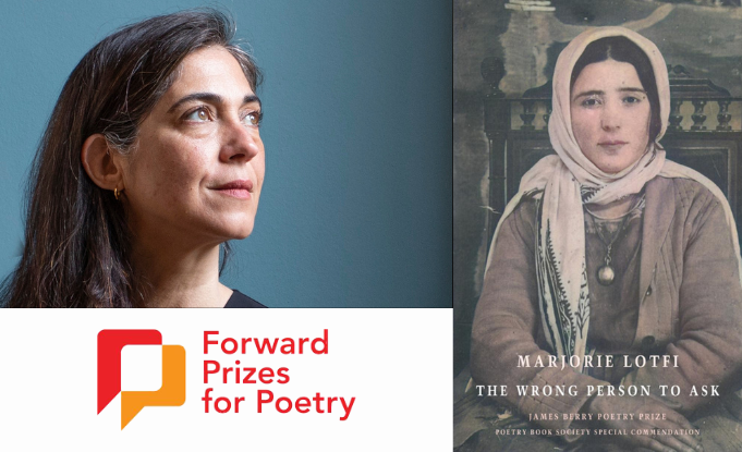 Marjorie Lotfi shortlisted for the Forward Prize for Best First Collection 2024